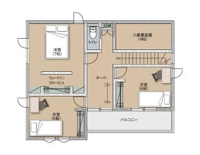 コーディネートパターンNo.03 参考間取り2階