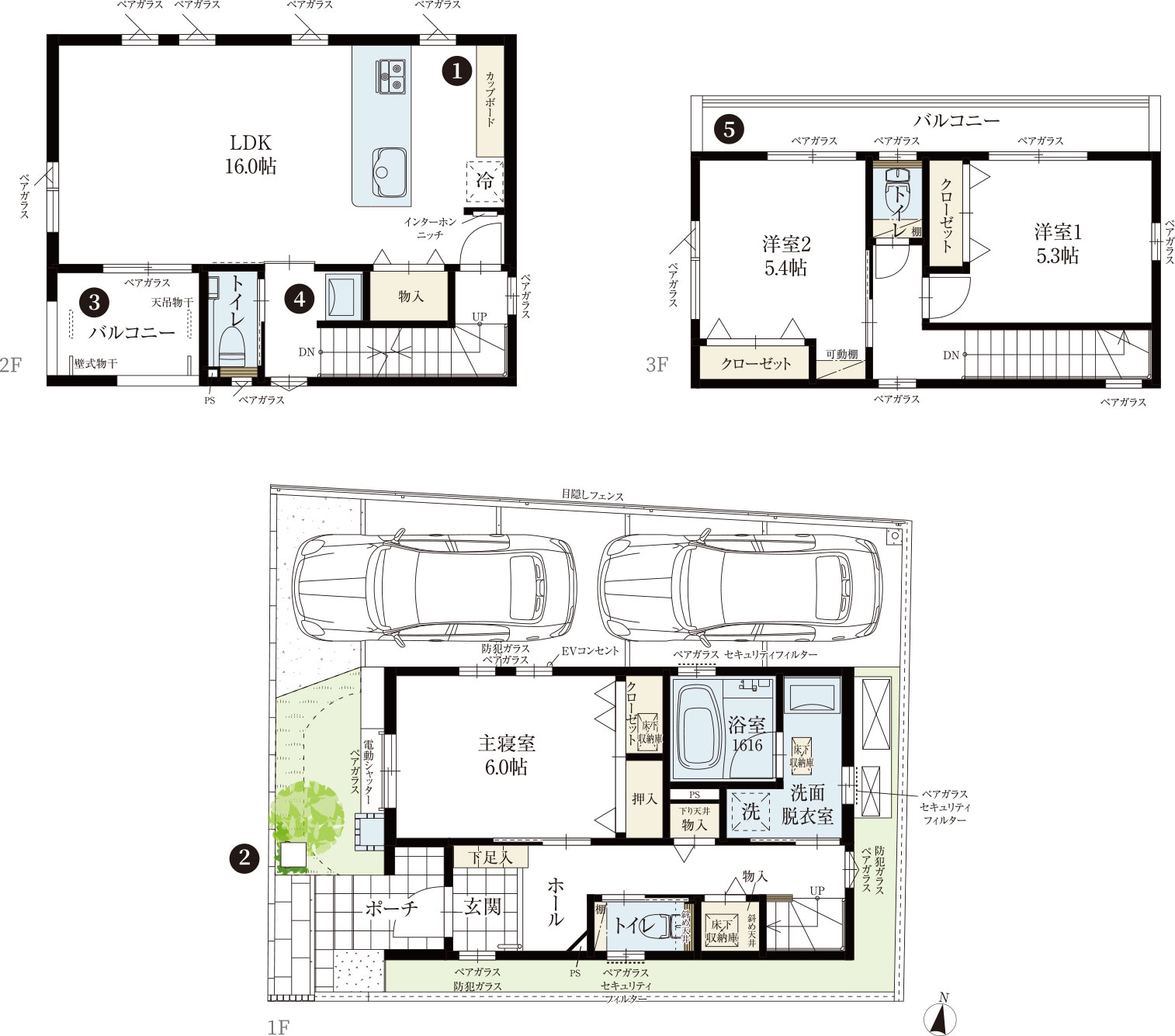 福岡市早良区原の新築戸建分譲住宅 ヴェルコート 間取り図