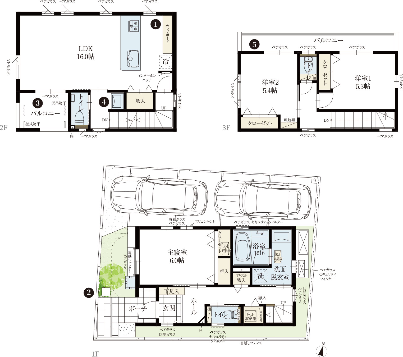 福岡市早良区原の新築戸建分譲住宅 ヴェルコート 間取り図