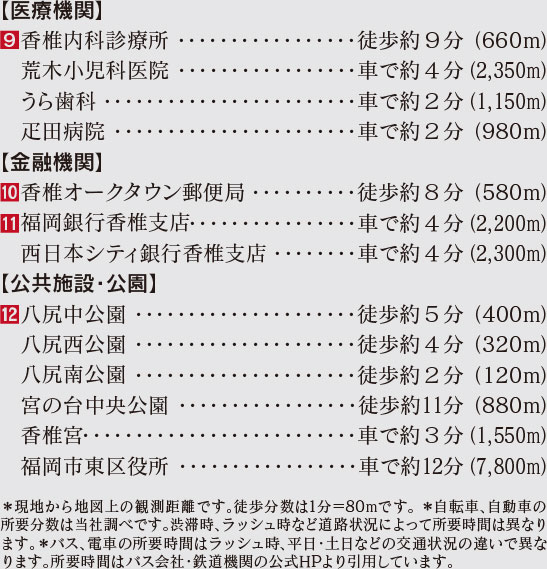 福岡市東区香椎駅東の新築戸建分譲住宅 ヴェルコート香椎駅東4丁目 周辺環境image