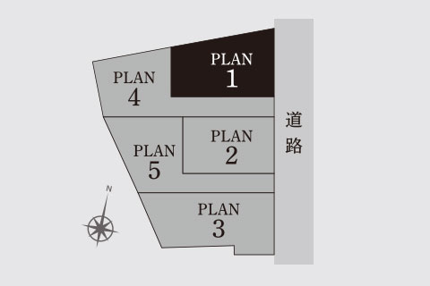 ヴェルコート大池2丁目Ⅱ 区画図