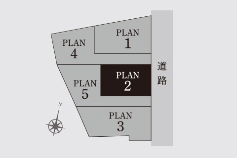 ヴェルコート大池2丁目Ⅱ 区画図