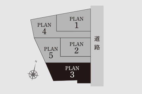 ヴェルコート大池2丁目Ⅱ 区画図