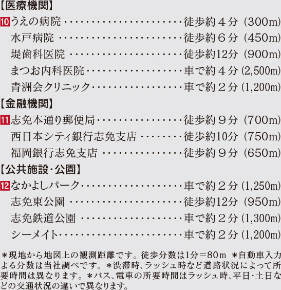 福岡県糟屋郡志免町志免東の新築戸建分譲住宅 ヴェルコート志免東3丁目 周辺環境image