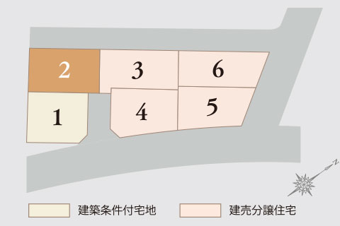 ヴェルコート新宮東1丁目 区画図